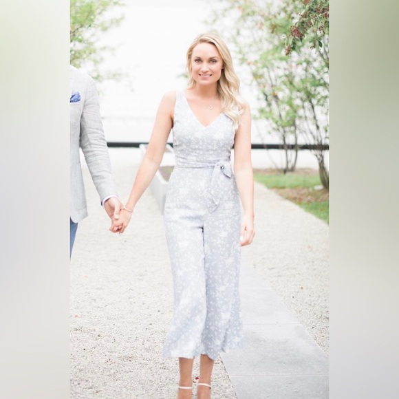 Aritzia Wilfred Écoulement V Jumpsuit size 0 blue/grey - Picture 7 of 16